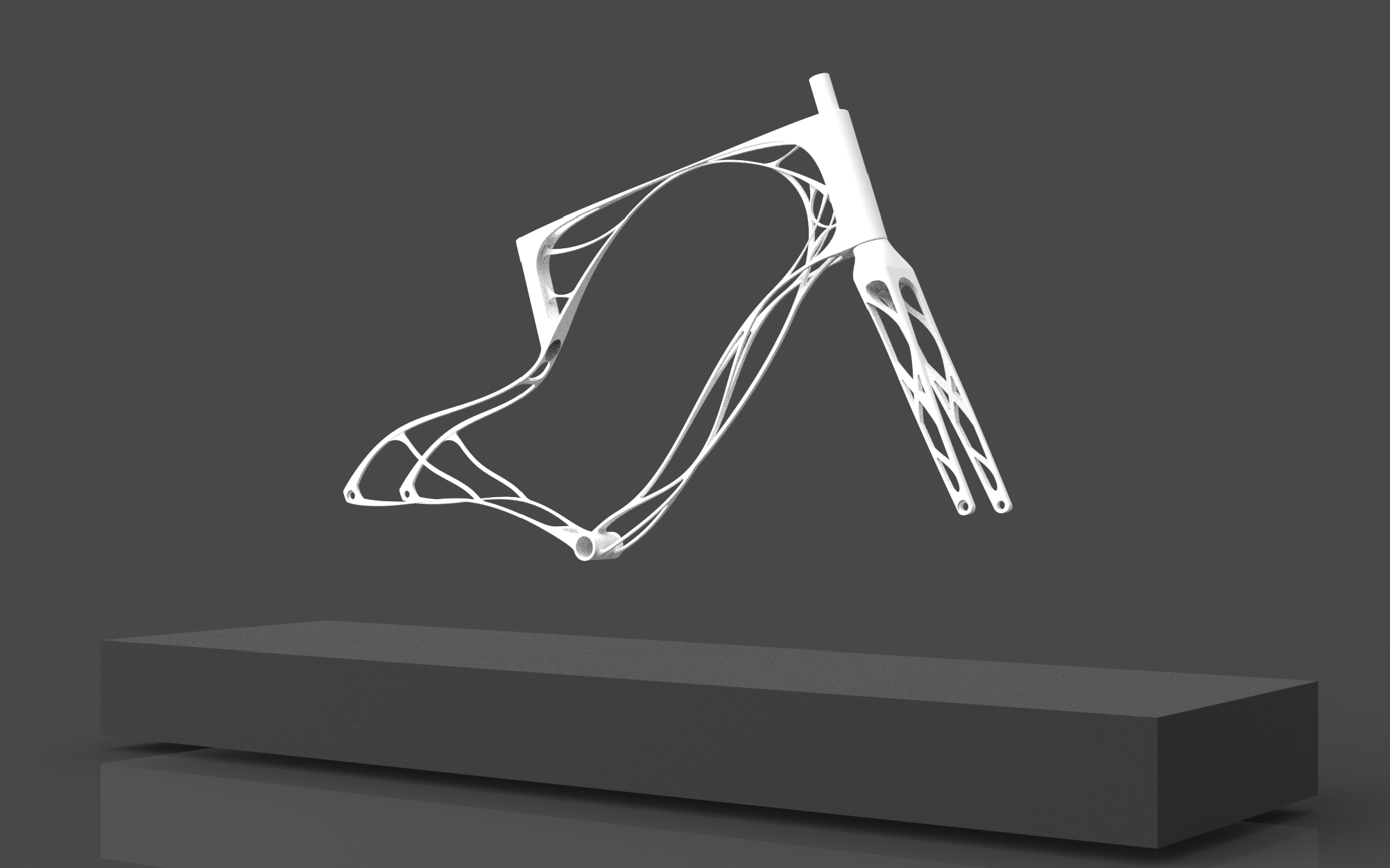 Topologically Optimised Aluminium Bike Frame